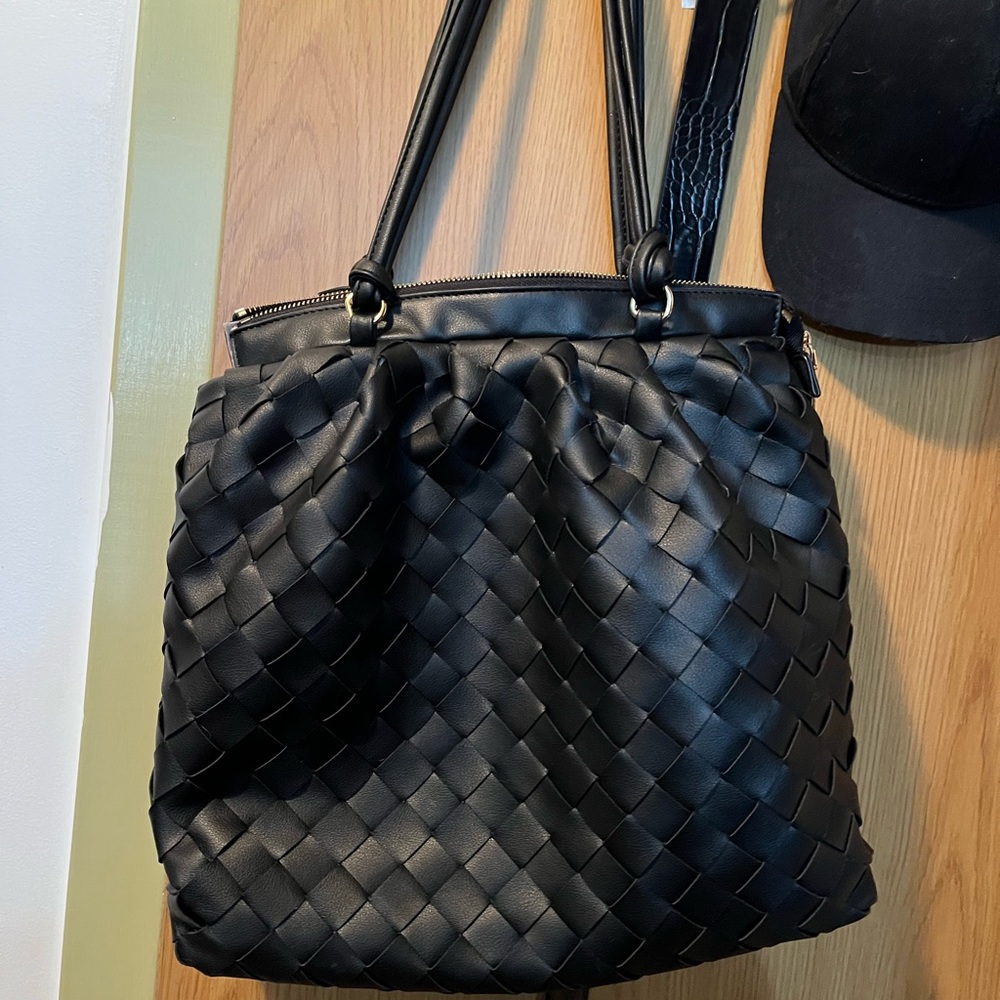 Basket Weave Slouchy Purse